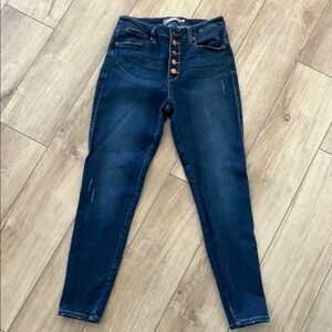 Just USA High Rise Blue Jeans Slim Fit